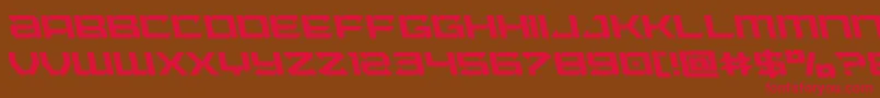 Laserwolfleft Font – Red Fonts on Brown Background