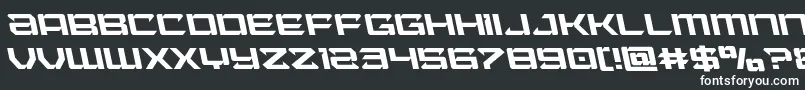 Laserwolfleft Font – White Fonts on Black Background