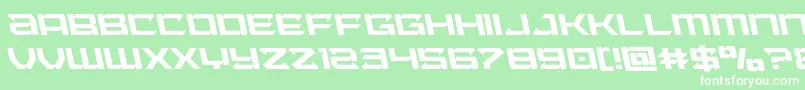 Laserwolfleft Font – White Fonts on Green Background