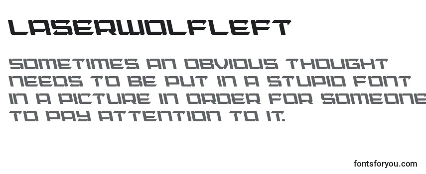 Шрифт Laserwolfleft