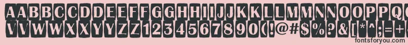 AAlbionictitulcmjgg Font – Black Fonts on Pink Background