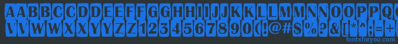 AAlbionictitulcmjgg Font – Blue Fonts on Black Background