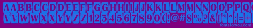 fuente AAlbionictitulcmjgg – Fuentes Azules Sobre Fondo Morado