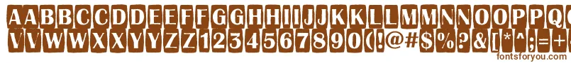 AAlbionictitulcmjgg Font – Brown Fonts on White Background