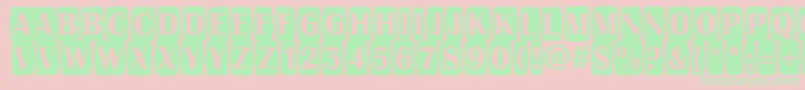AAlbionictitulcmjgg Font – Green Fonts on Pink Background