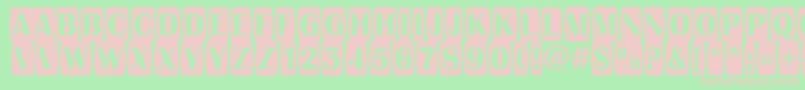 AAlbionictitulcmjgg Font – Pink Fonts on Green Background