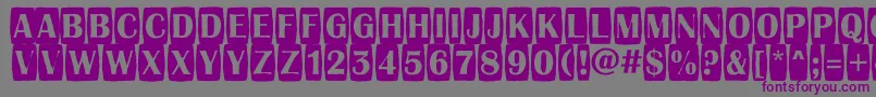 AAlbionictitulcmjgg Font – Purple Fonts on Gray Background