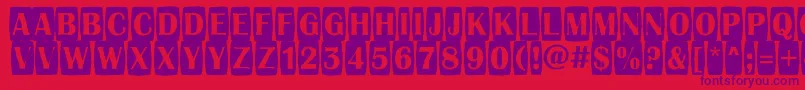 AAlbionictitulcmjgg Font – Purple Fonts on Red Background