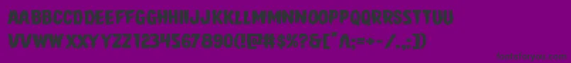 Direwolfexpand-Schriftart – Schwarze Schriften auf violettem Hintergrund