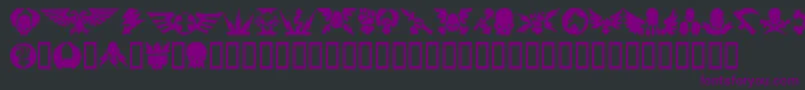 Imperial1 Font – Purple Fonts on Black Background