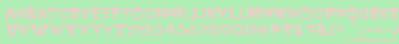 Elviria Font – Pink Fonts on Green Background