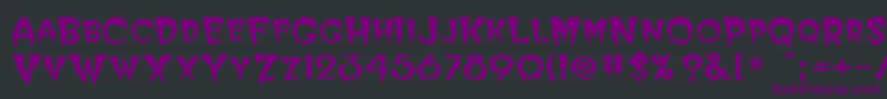 Elviria-Schriftart – Violette Schriften auf schwarzem Hintergrund