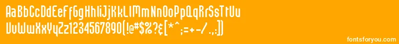 Beastvs Font – White Fonts on Orange Background