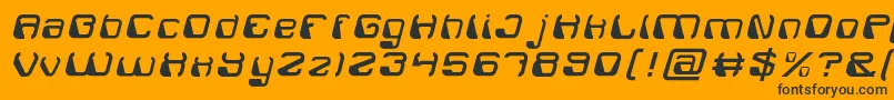 More about ElectroMagnetLight Font ElectroMagnetLight Font – Black Fonts on Orange Background