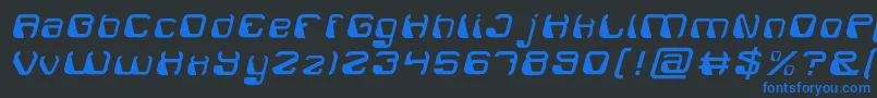 ElectroMagnetLight Font – Blue Fonts on Black Background