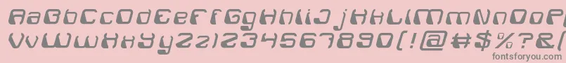 ElectroMagnetLight Font – Gray Fonts on Pink Background