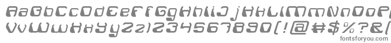 フォントElectroMagnetLight – 白い背景に灰色の文字