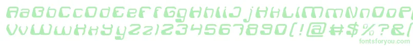 ElectroMagnetLight-Schriftart – Grüne Schriften auf weißem Hintergrund