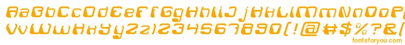 ElectroMagnetLight Font – Orange Fonts on White Background