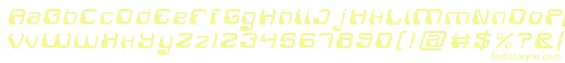 ElectroMagnetLight Font – Yellow Fonts on White Background