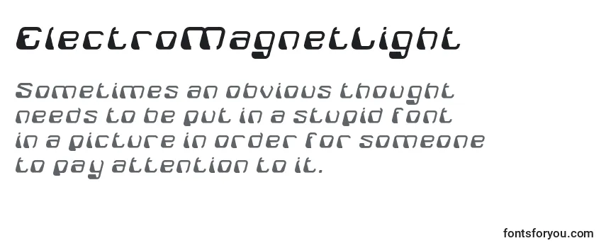 ElectroMagnetLight-fontti