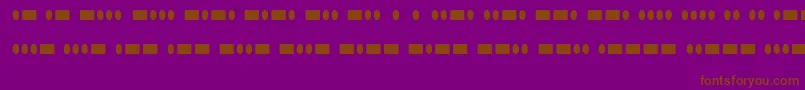 Шрифт Radiohar – коричневые шрифты на фиолетовом фоне