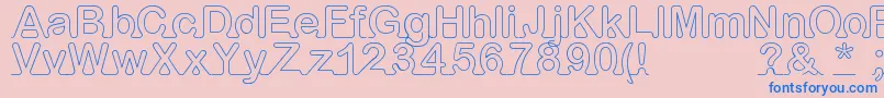 Подробнее о шрифте IarnoldFont Шрифт IarnoldFont – синие шрифты на розовом фоне