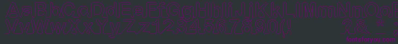 Police IarnoldFont – polices violettes sur fond noir