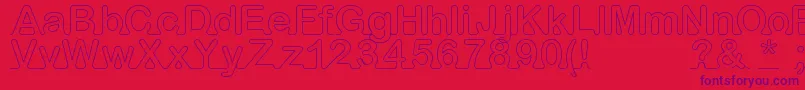 IarnoldFont Font – Purple Fonts on Red Background