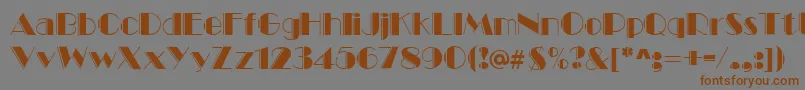 Marqueeengraved Font – Brown Fonts on Gray Background
