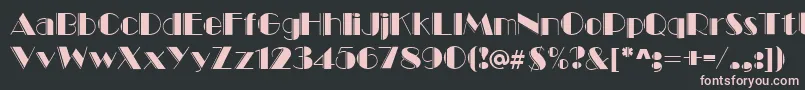 Marqueeengraved Font – Pink Fonts on Black Background