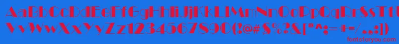 More about Marqueeengraved Font Marqueeengraved Font – Red Fonts on Blue Background