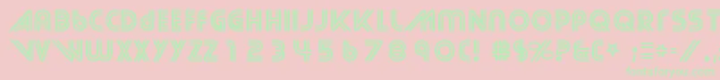 StreetCred Font – Green Fonts on Pink Background