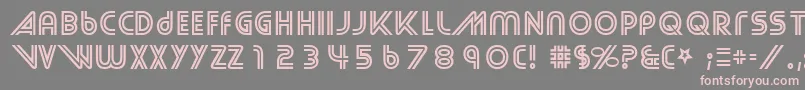 Шрифт StreetCred – розовые шрифты на сером фоне