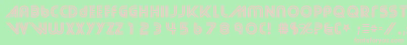 StreetCred Font – Pink Fonts on Green Background