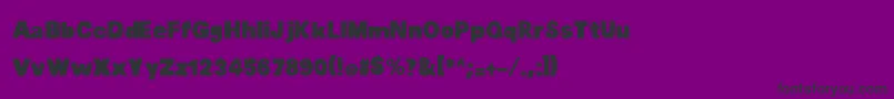 MtfChubb-Schriftart – Schwarze Schriften auf violettem Hintergrund
