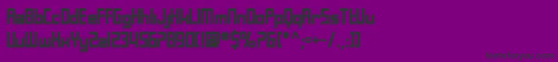 SfLaundromaticBold Font – Black Fonts on Purple Background