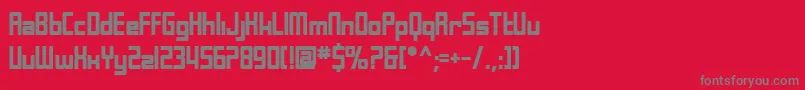 SfLaundromaticBold Font – Gray Fonts on Red Background