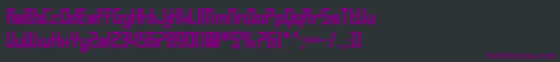 Шрифт SfLaundromaticBold – фиолетовые шрифты на чёрном фоне