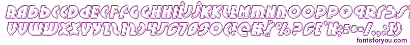 Neuralnomiconengraveital-Schriftart – Violette Schriften