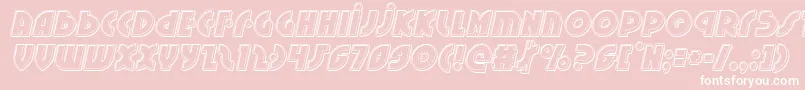 Neuralnomiconengraveital Font – White Fonts on Pink Background