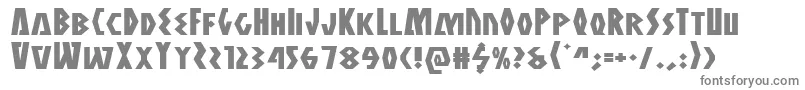フォントAntikytheraexpand – 白い背景に灰色の文字