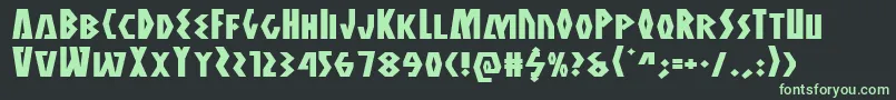 Antikytheraexpand Font – Green Fonts on Black Background