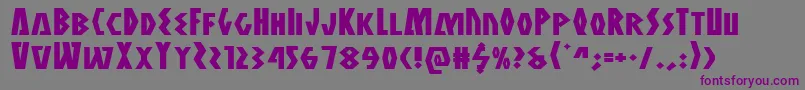 Antikytheraexpand Font – Purple Fonts on Gray Background