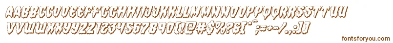 Hemogoblin3Dital Font – Brown Fonts on White Background