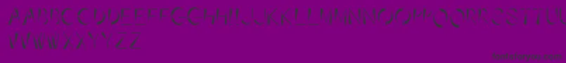 Affixed Font – Black Fonts on Purple Background