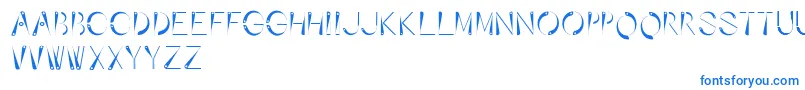 フォントAffixed – 青いフォント