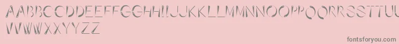 More about Affixed Font Affixed Font – Gray Fonts on Pink Background