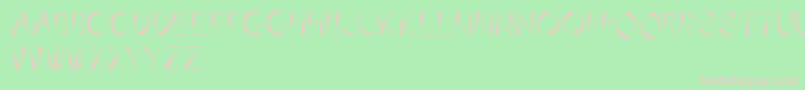 Affixed Font – Pink Fonts on Green Background