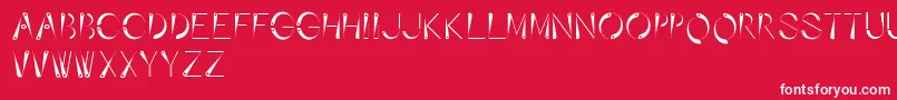 フォントAffixed – 赤い背景に白い文字